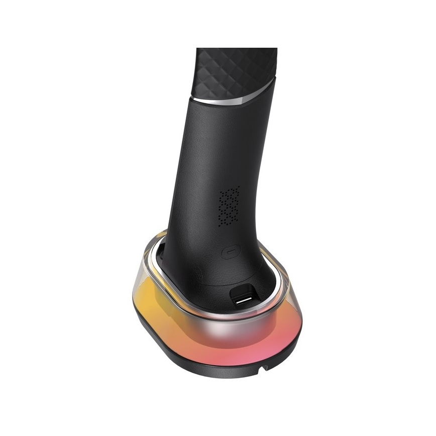 Светодиодная настольная RGB-лампа с регулированием яркости и беспроводной зарядкой CORELLA LED/7W/12/230V черный