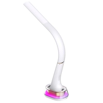LED RGB Настільна лампа з регулюванням яскравості та бездротовою зарядкою CORELLA LED/7W/12/230V білий