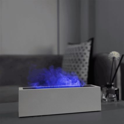 LED Аромадифузор і зволожувач повітря з імітацією полум'я LED/10W/5V