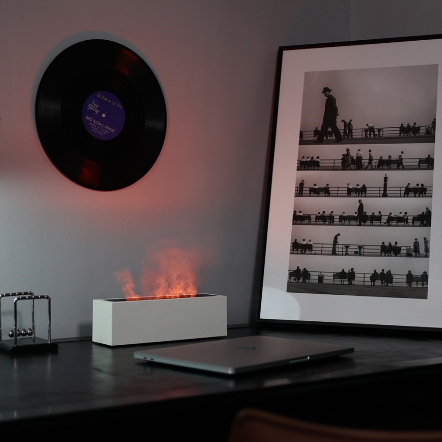 LED Аромадифузор і зволожувач повітря з імітацією полум'я LED/10W/5V