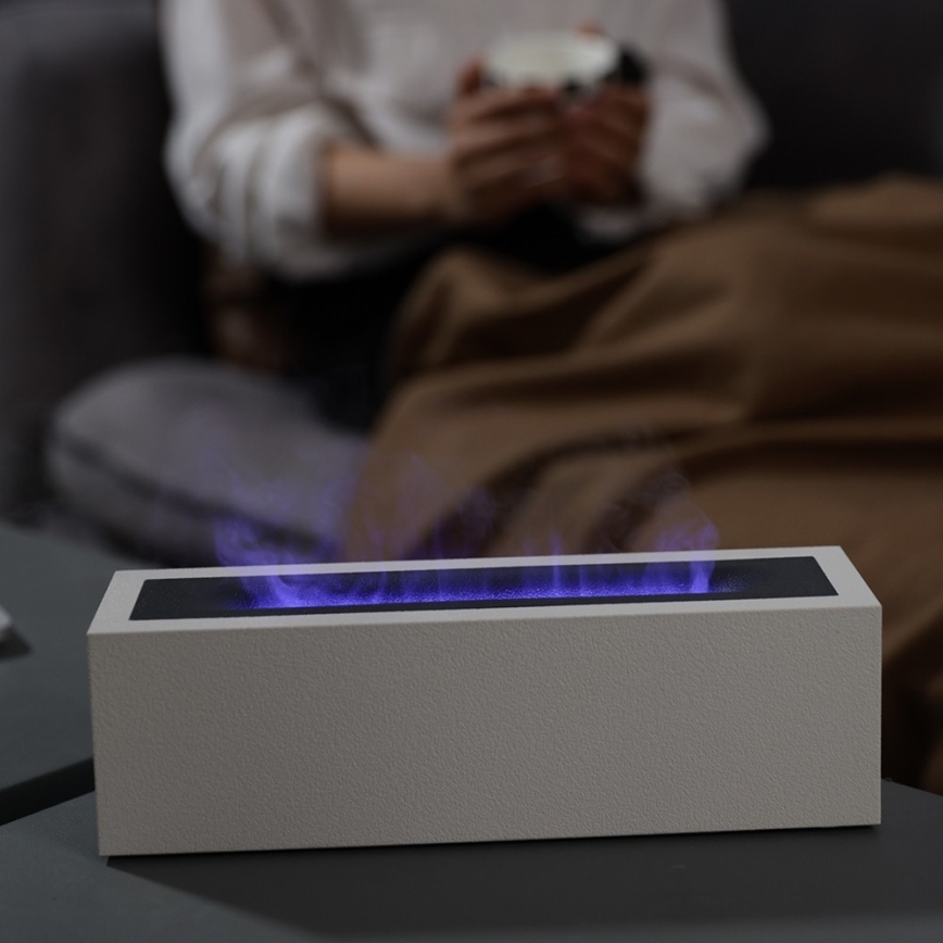 Светодиодный аромадиффузор и увлажнитель воздуха с имитацией пламени LED/10W/5V
