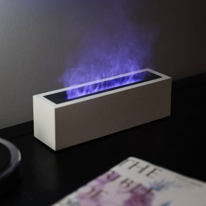 Светодиодный аромадиффузор и увлажнитель воздуха с имитацией пламени LED/10W/5V