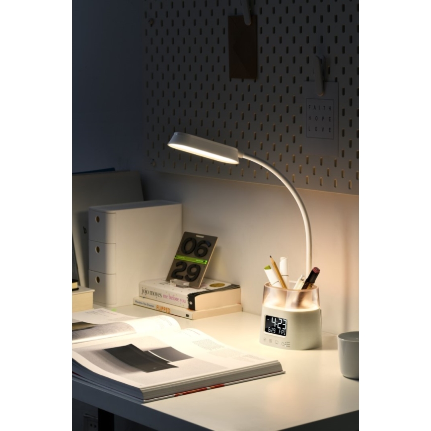 LED RGBW Настільна лампа з регулюванням яскравості з підставкою для олівців FALCON LED/10W/5V