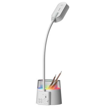 LED RGBW Настільна лампа з регулюванням яскравості з підставкою для олівців FALCON LED/10W/5V