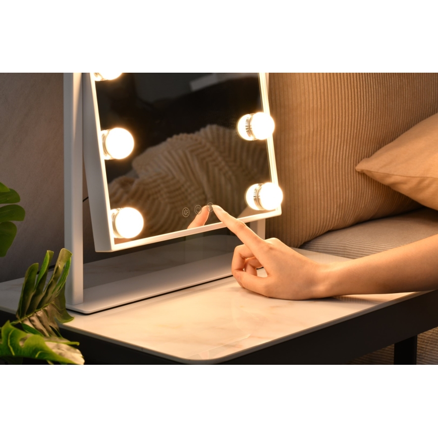 LED косметичне дзеркальце з регулюванням яскравості MUST HAVE LED/12W/230V