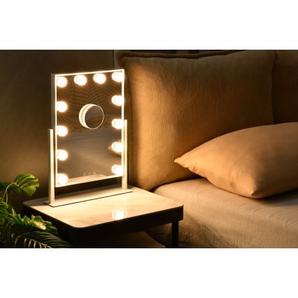 LED косметичне дзеркальце з регулюванням яскравості MUST HAVE LED/12W/230V