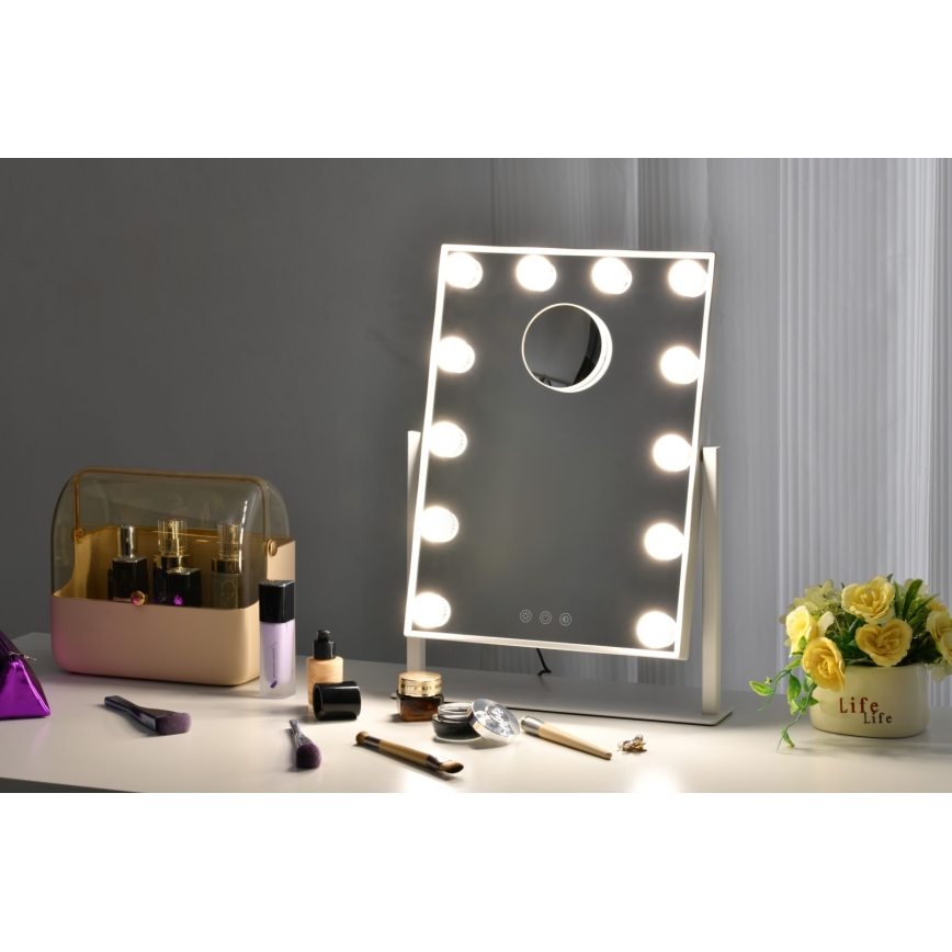 Светодиодное косметическое зеркало с регулированием яркости MUST HAVE LED/12W/230V