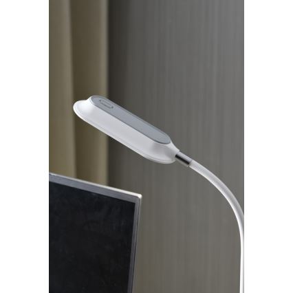 LED+CCT диммируемая настольная лампа с зажимом CLIP LED/7,5W/230V 3000/4200/5000K белая