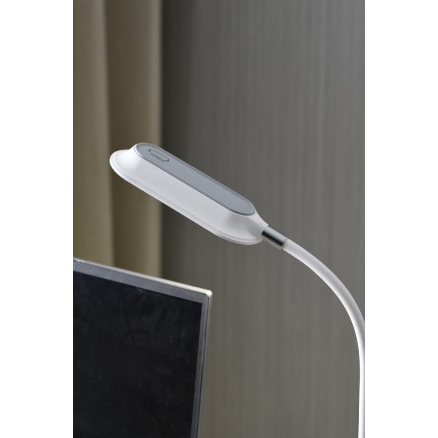 LED+CCT диммируемая настольная лампа с зажимом CLIP LED/7,5W/230V 3000/4200/5000K белая