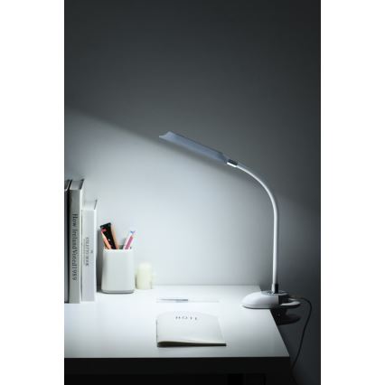 LED+CCT диммируемая настольная лампа с зажимом CLIP LED/7,5W/230V 3000/4200/5000K белая