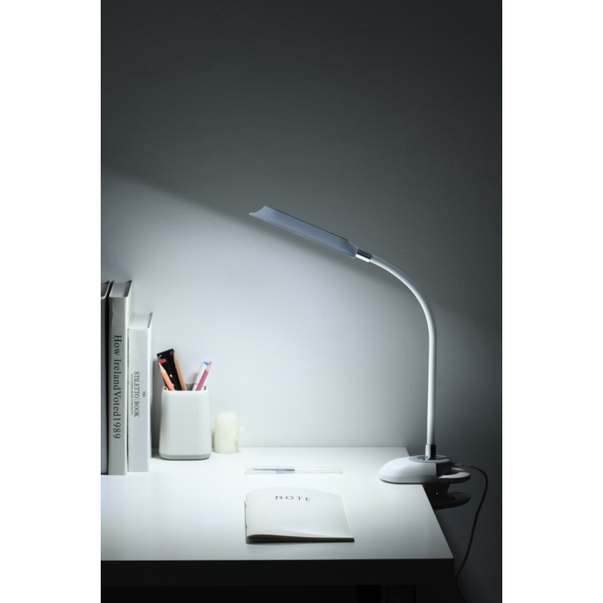 LED+CCT Регульована настільна лампа з кліпсою CLIP LED/7,5W/230V 3000/4200/5000K біла