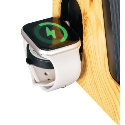 LED+CCT регульована настільна лампа з бездротовою зарядкою QI IDEAL LED/8W/230V 2700/4000/5000K бежева