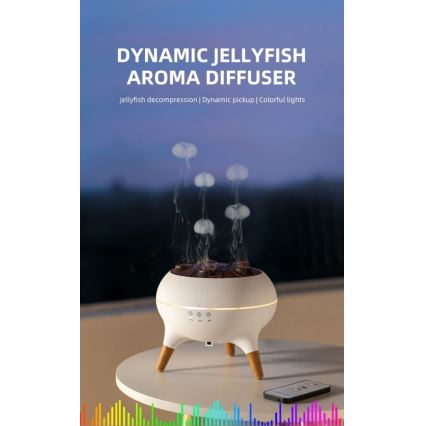 Immax 09104L - аромадиффузор и увлажнитель воздуха JELLYFISH LED/11W/5V