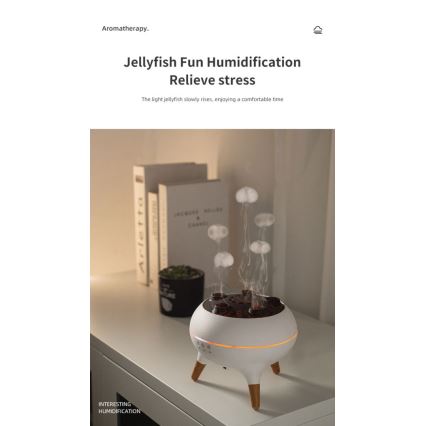 Immax 09104L - Аромадифузор і зволожувач повітря JELLYFISH LED/11W/5V