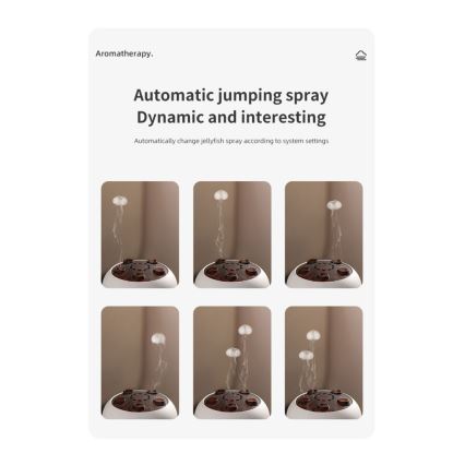 Immax 09104L - Аромадифузор і зволожувач повітря JELLYFISH LED/11W/5V