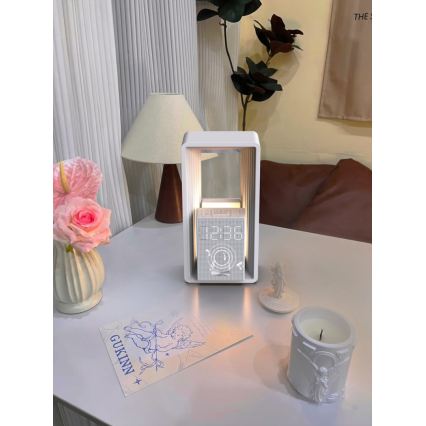 Світлодіодна настільна лампа з будильником та зарядкою CALM LED/3,5W/5V