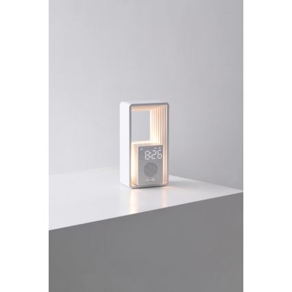 Светодиодная настольная лампа с будильником и зарядкой CALM LED/3,5W/5V