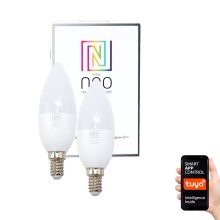 Immax NEO 07002B - НАБІР 2x Світлодіодна лампочка з регульованою яскравістю E14/5W/230V ZigBee 2700K Tuya