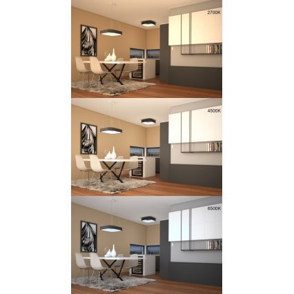 Immax NEO 07035L - Підвісна LED люстра з регулюванням яскравості TOPAJA LED/47W/230V Tuya + дистанційне керування
