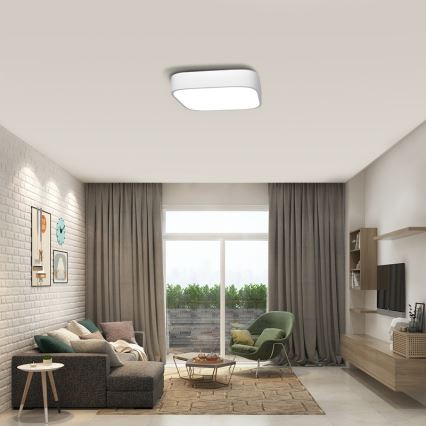 Immax NEO 07040L - Светодиодный потолочный светильник с регулированием яркости RECUADRO LED/56W/230V + пульт ДУ Tuya