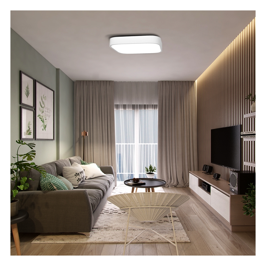 Immax NEO 07042L - Светодиодный потолочный светильник с регулированием яркости RECUADRO LED/67W/230V + пульт ДУ Tuya