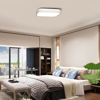 Immax NEO 07042L - Светодиодный потолочный светильник с регулированием яркости RECUADRO LED/67W/230V + пульт ДУ Tuya