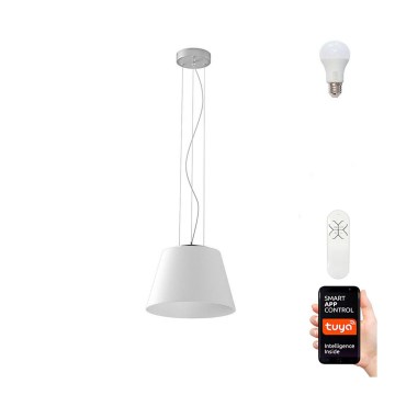 Immax NEO 07053L - Світлодіодна RGBW люстра на тросі CONO з регулюванням яскравості 1xE27/8,5W/230V 32 см Tuya + дистанційне керування