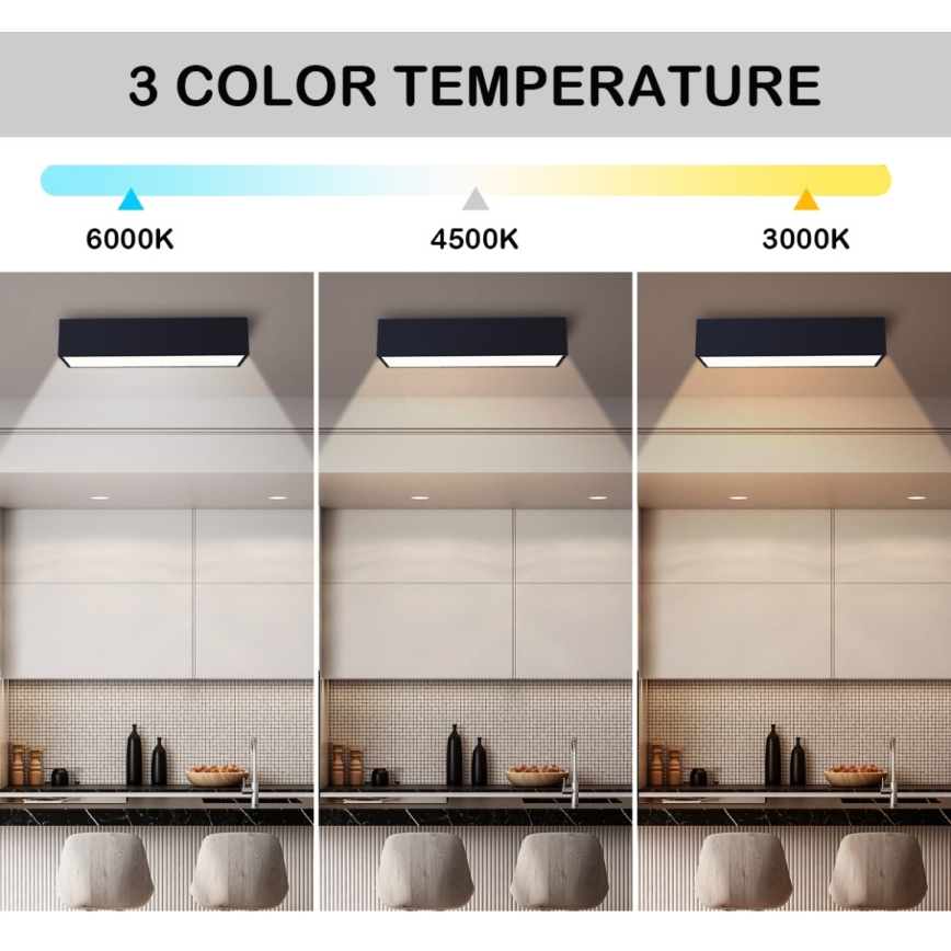 Immax NEO 07074-60 - Светодиодный потолочный светильник с регулированием яркости CANTO LED/34W/230V черный Tuya + дистанционное управление