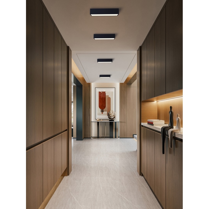 Immax NEO 07074-60 - Светодиодный потолочный светильник с регулированием яркости CANTO LED/34W/230V черный Tuya + дистанционное управление