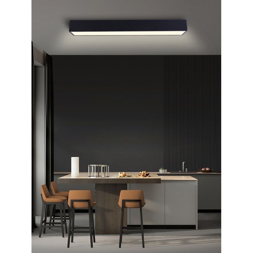 Immax NEO 07074-90 - Світлодіодний стельовий світильник з регулюванням яскравості CANTO LED/50W/230V чорний Tuya + пульт дистанційного керування