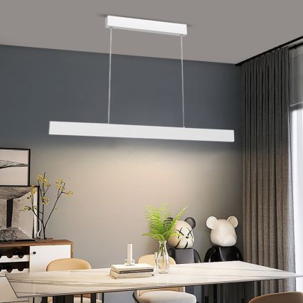 Immax NEO 07075L-LED Регулируемая люстра на тросе LISTON белая LED/18W/230V Tuya + дистанционное управление