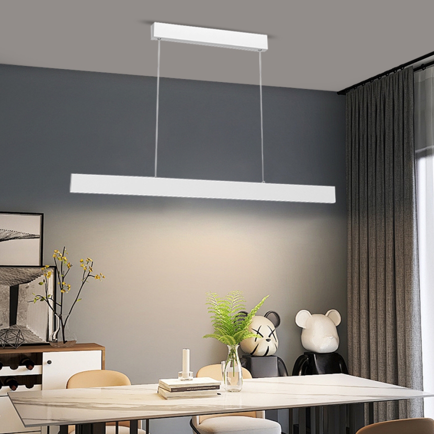 Immax NEO 07075L - Светодиодная подвесная люстра с регулированием яркости LISTON белый LED/18W/230V + пульт ДУ Tuya