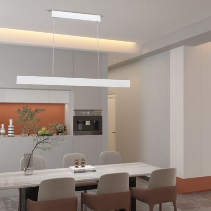 Immax NEO 07075L - Светодиодная подвесная люстра с регулированием яркости LISTON белый LED/18W/230V + пульт ДУ Tuya