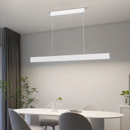 Immax NEO 07075L-Світлодіодна підвісна люстра з регулюванням яскравості LISTON bílá LED/18W/230V Tuya + пульт дистанційного керування