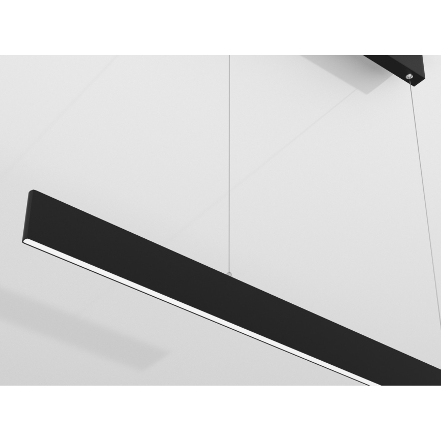 Immax NEO 07076L - LED регульована люстра на тросі чорна LISTON LED/18W/230V Tuya + дистанційне керування