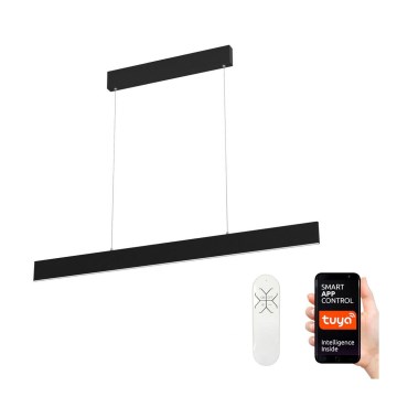 Immax NEO 07076L - LED регульована люстра на тросі чорна LISTON LED/18W/230V Tuya + дистанційне керування