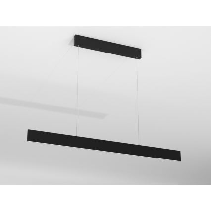 Immax NEO 07076L - Светодиодная подвесная люстра с регулированием яркости черный LISTON LED/18W/230V Tuya + дистанционное управление