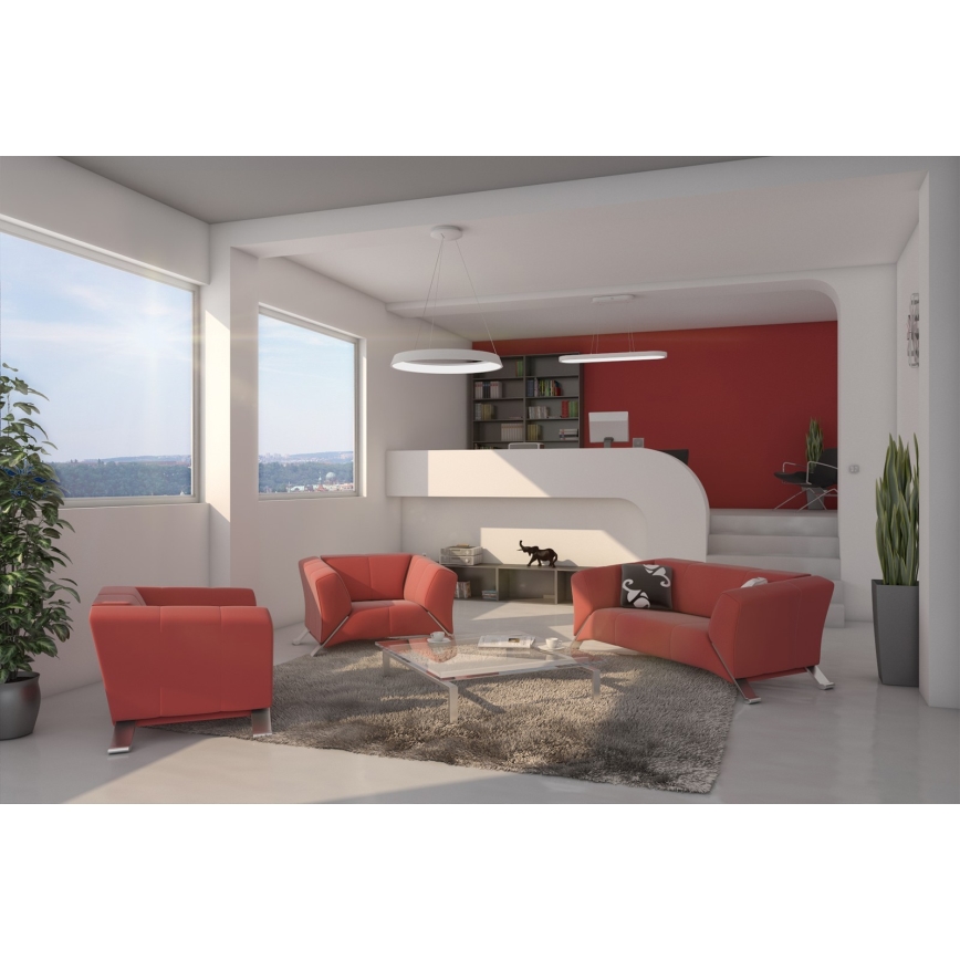Immax NEO 07077L - Светодиодная подвесная люстра с регулированием яркости HIPODROMO LED/66W/230V Tuya + дистанционное управление