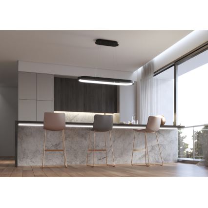 Immax NEO 07078L - Светодиодная подвесная люстра с регулированием яркости HIPODROMO LED/66W/230V Tuya + дистанционное управление