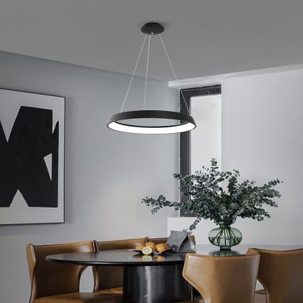 Immax NEO 07080L - Светодиодная подвесная люстра с регулированием яркости LIMITADO LED/39W/230V 60 см Tuya + дистанционное управление