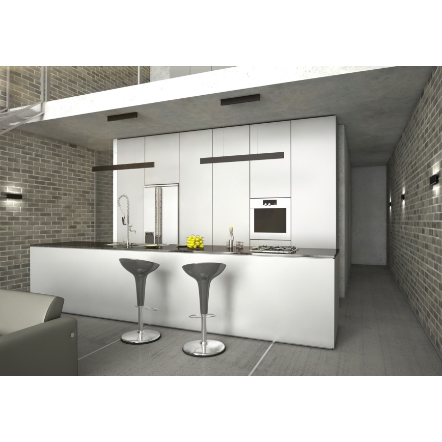 Immax NEO 07086L - Світильник настінний світлодіодний з регулюванням яскравості LISTON LED/8W/230V чорний Tuya + дистанційне керування