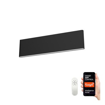 Immax NEO 07086L - Светодиодный настенный светильник с регулированием яркости LISTON LED/8W/230V черный Tuya + дистанционное управление