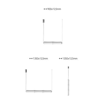 Immax NEO 07102L - Светодиодная подвесная люстра с регулированием яркости BAMBOOS LED/30W/230V 90 см Tuya + дистанционное управление