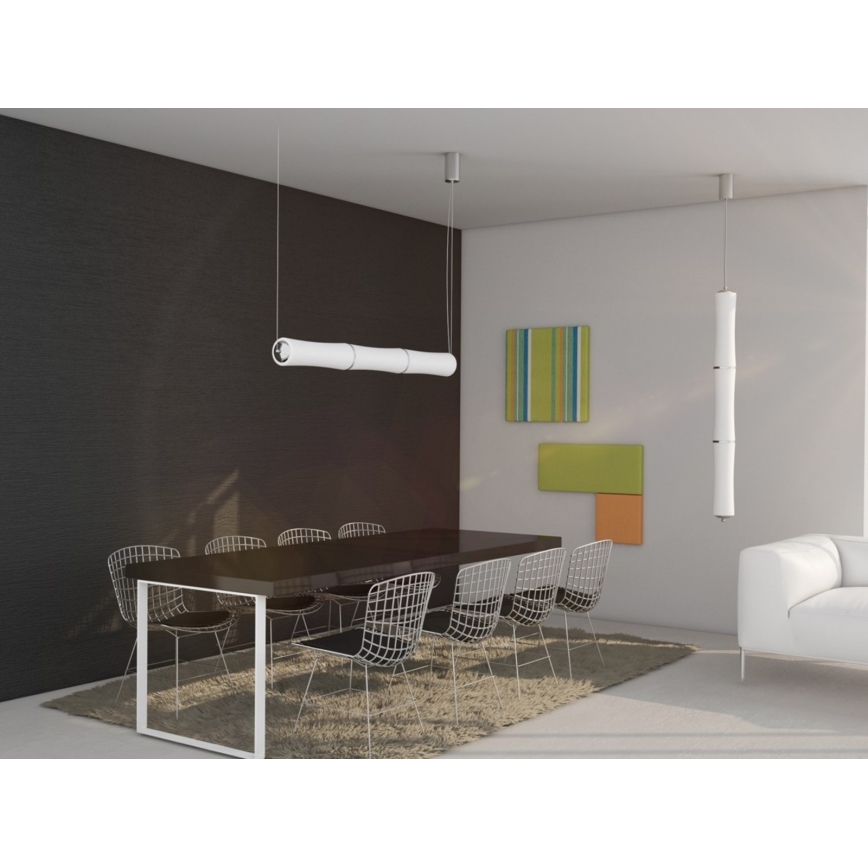 Immax NEO 07102L - Светодиодная подвесная люстра с регулированием яркости BAMBOOS LED/30W/230V 90 см Tuya + дистанционное управление