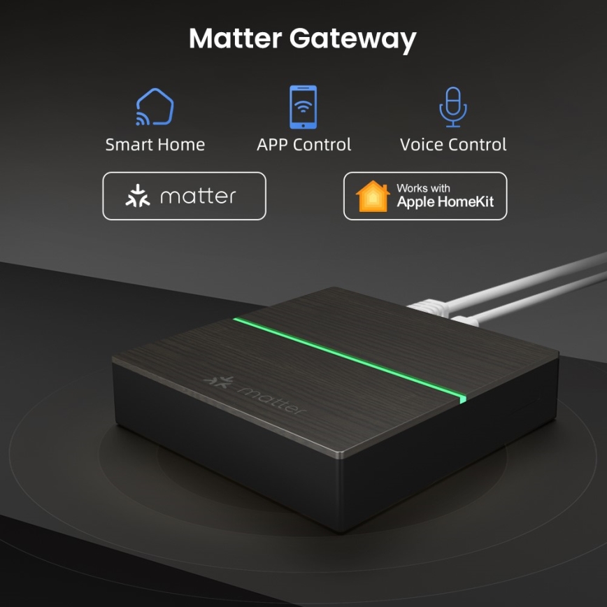 Immax NEO 07117-5 - Розумний шлюз MATTER, Zigbee 3.0, 230 В, сумісний із Tuya та Wi‑Fi