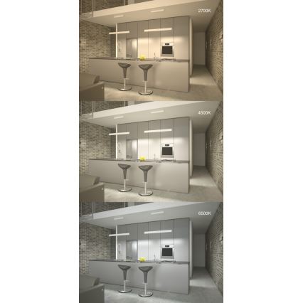 Immax Neo 07128L - LED  Підвісна люстра з регулюванням яскравості LISTON золотий LED/18W/230V ZigBee + пульт дистанційного керування Tuya