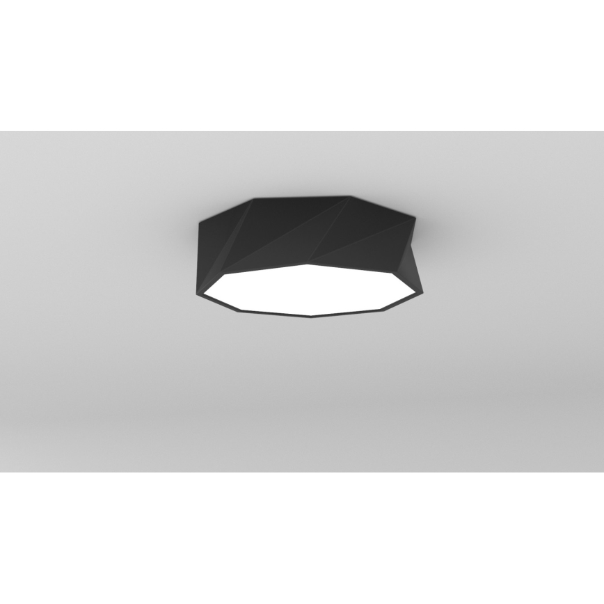 Immax NEO 07130-B40 - LED SMART Стельовий світильник з регулюванням яскравості DIAMANTE чорний LED/31W/230V + пульт дистанційного керування 40 см Tuya ZigBee