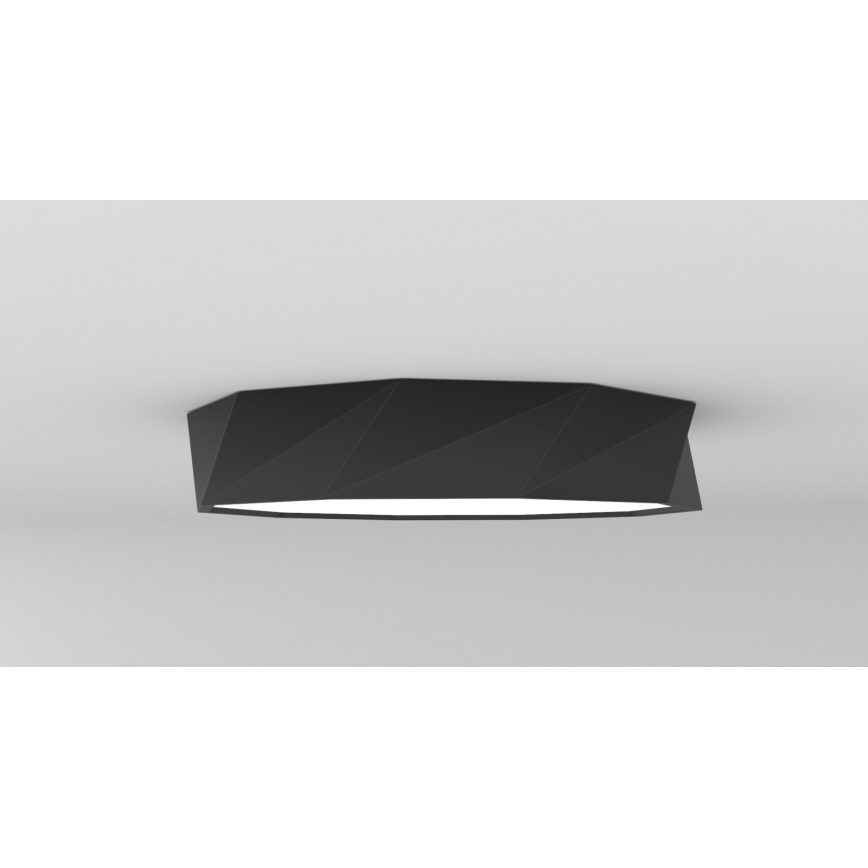 Immax NEO 07130-B60 - LED SMART Стельовий світильник з регулюванням яскравості DIAMANTE чорний LED/43W/230V + пульт дистанційного керування 60 см Tuya ZigBee