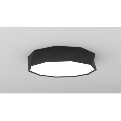 Immax NEO 07130-B60 - LED SMART Стельовий світильник з регулюванням яскравості DIAMANTE чорний LED/43W/230V + пульт дистанційного керування 60 см Tuya ZigBee