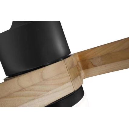 Immax NEO 07136-B - Светодиодный потолочный вентилятор SOFISTICADO LED/18W/230V дуб Wi-Fi Tuya + дистанционное управление